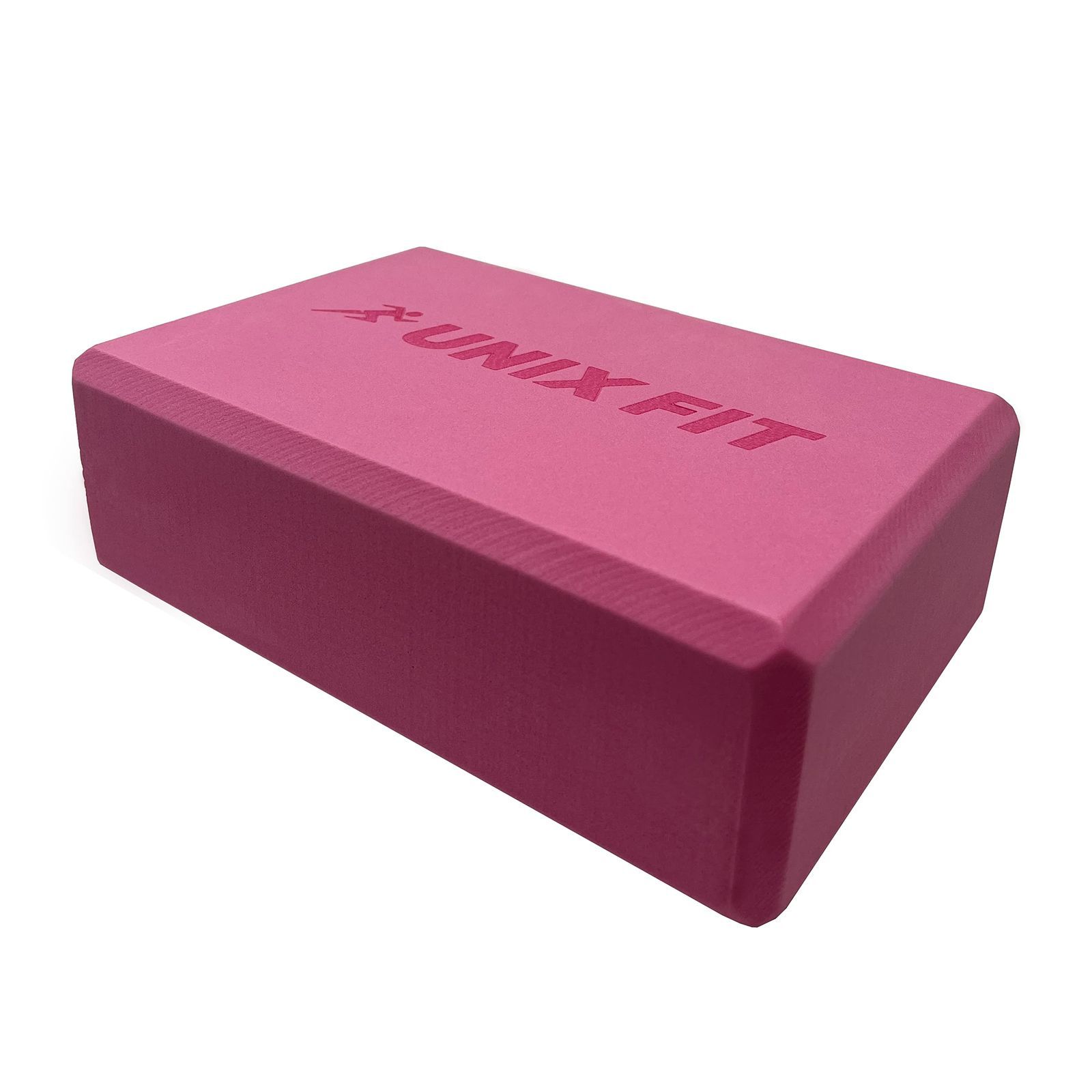 Блок для йоги и фитнеса UNIX Fit 200g розовый 23х15х7 см 1 шт - фото 9