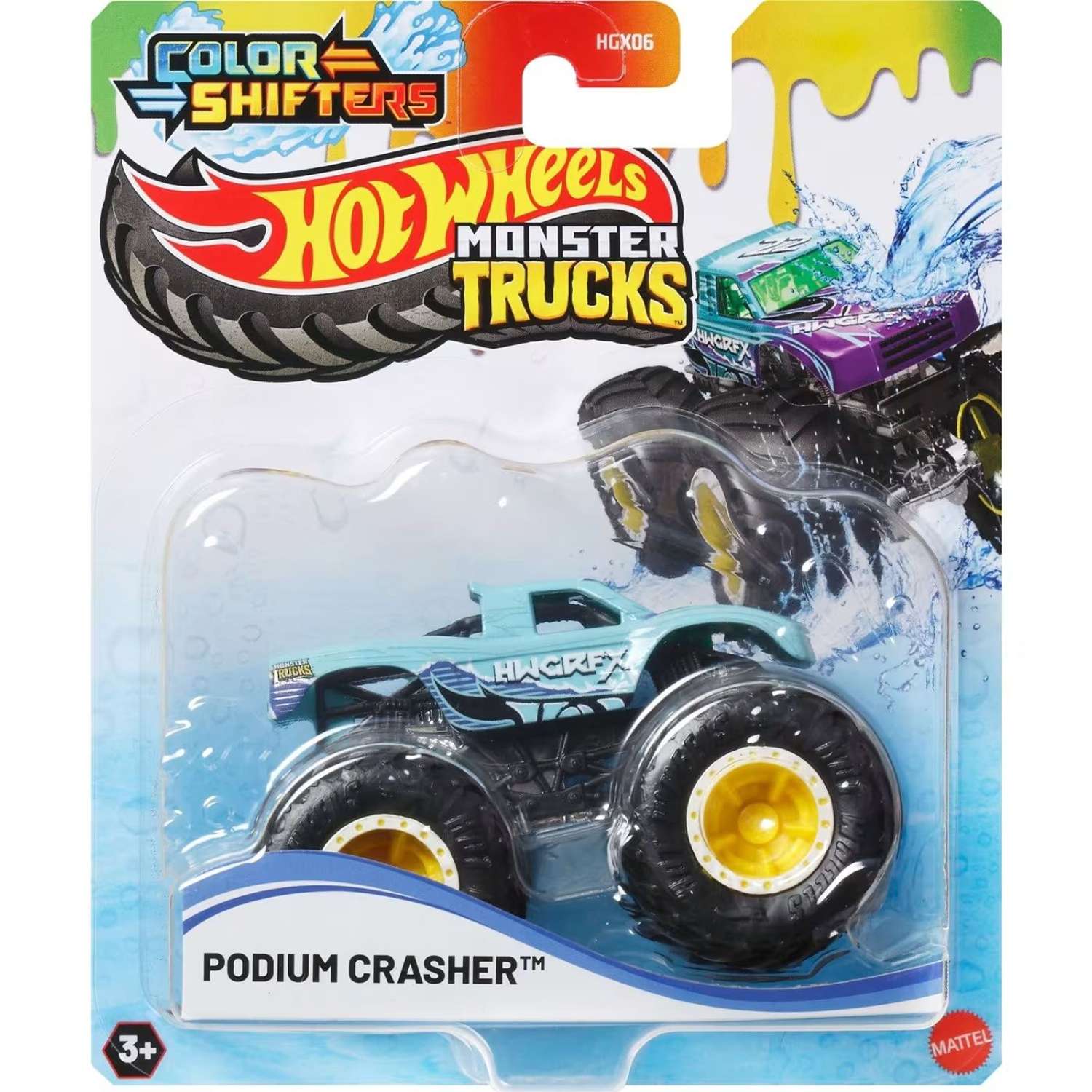 Монстр-трак Hot Wheels Podium Crasher 1:64 HGX06/JDV84 - фото 1