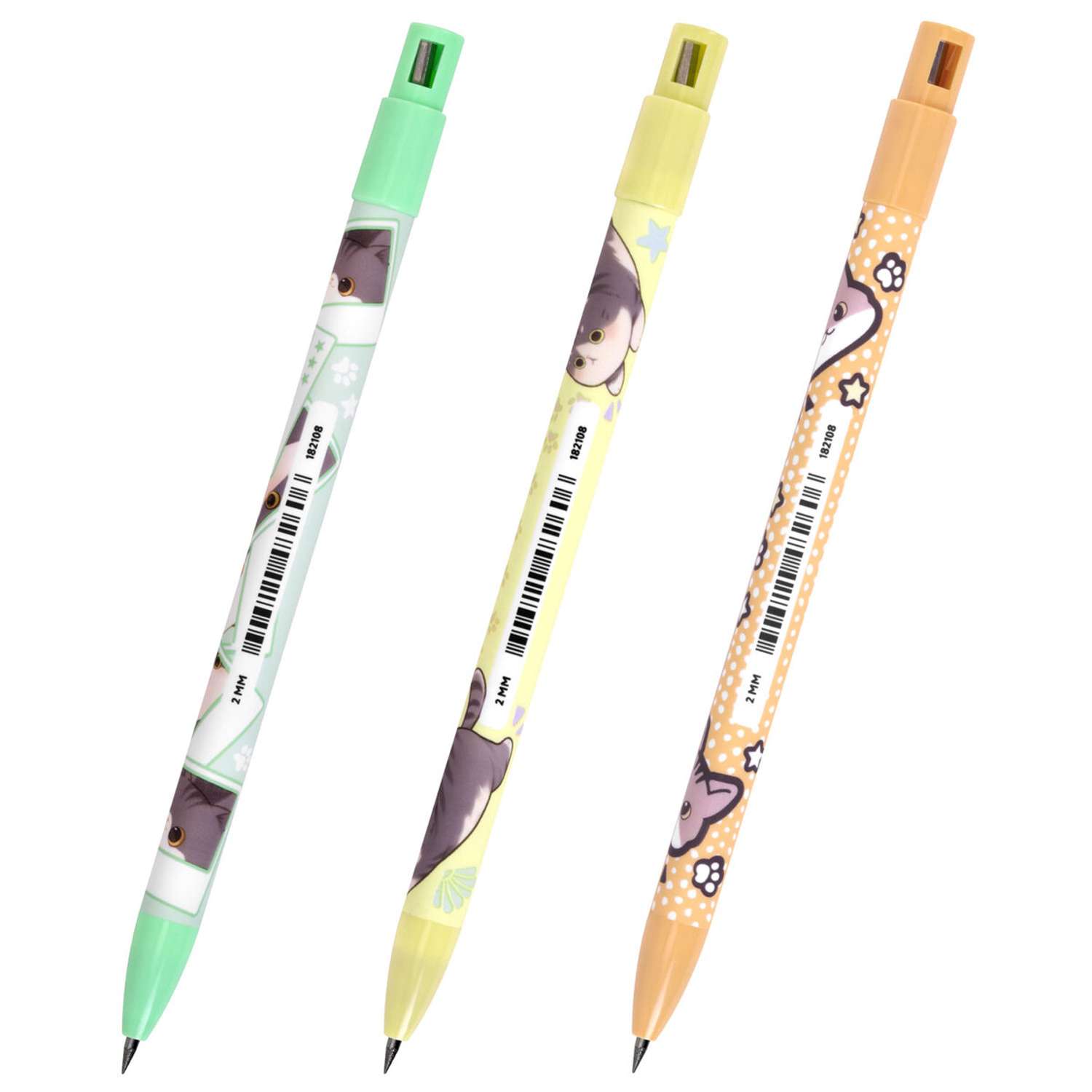 Карандаши чернографитные Brauberg механический в ассортименте - фото 2