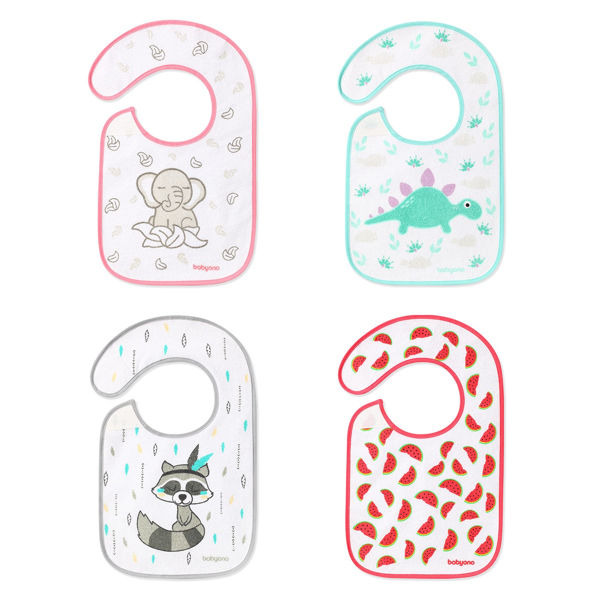 Нагрудник Babyono текстиль 1 шт. в ассортименте - фото 3