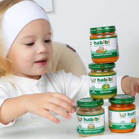 Пюре овощное Халяль Habibi Тыква упаковка 6 шт по 100 г