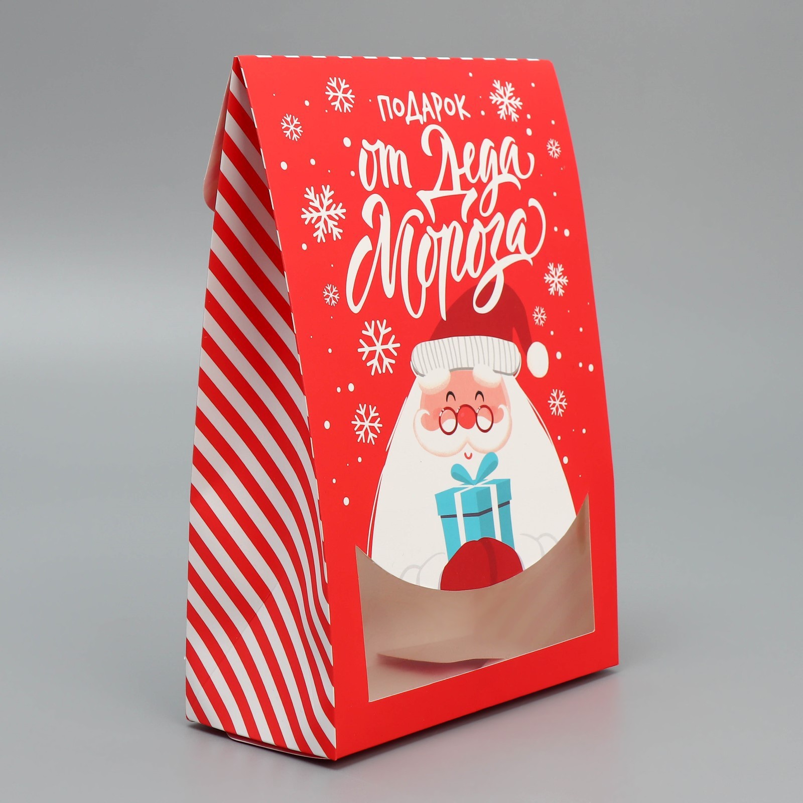 Коробка складная Дарите Счастье "Дед Мороз", 15 х 7 х 22 см - фото 3