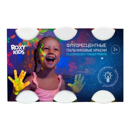Краски пальчиковые ROXY-KIDS 6 цв.