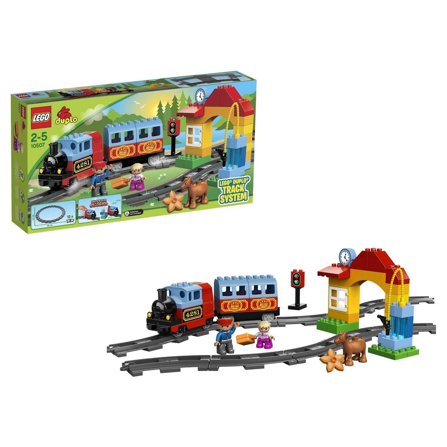 Конструктор LEGO DUPLO Мой первый поезд блочный - фото 1
