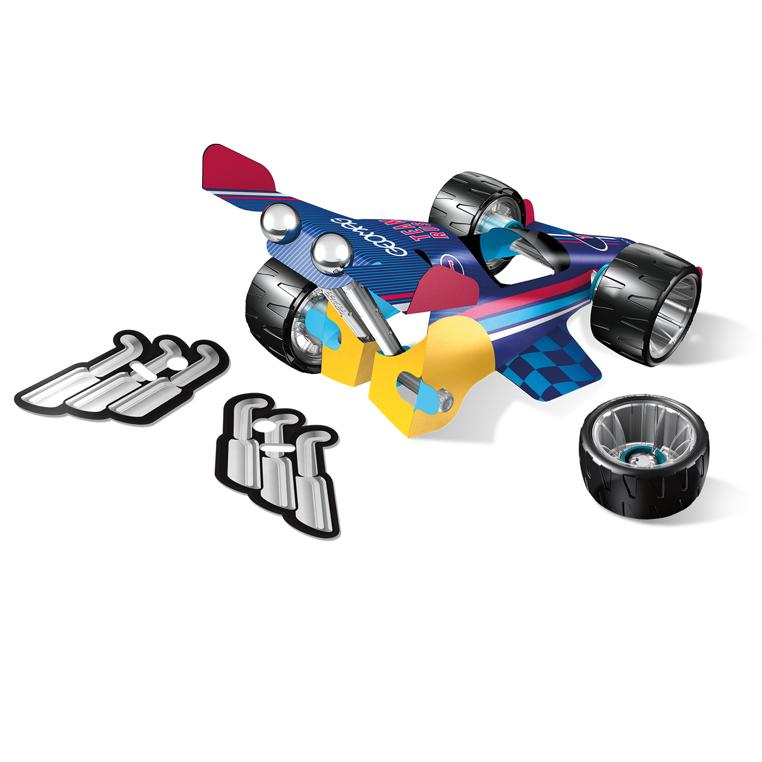 Конструктор Geomag Машина гоночная магнитный - фото 3