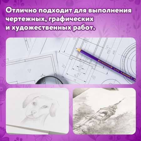Карандаши чернографитные Юнландия 1 шт.