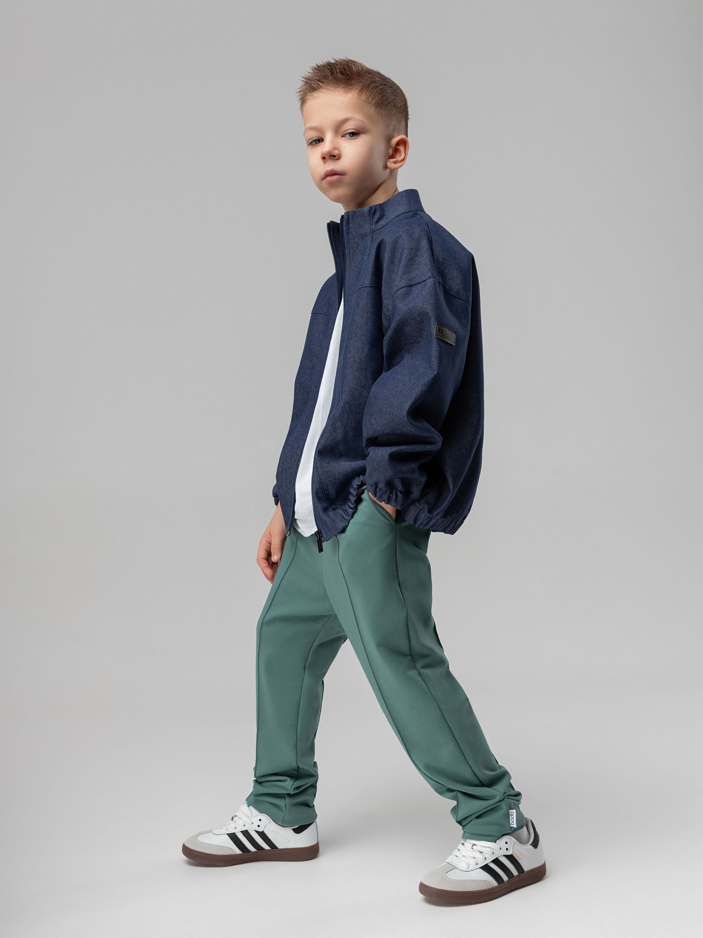 Брюки Bodo 6-411МU_пыльный зеленый - фото 2