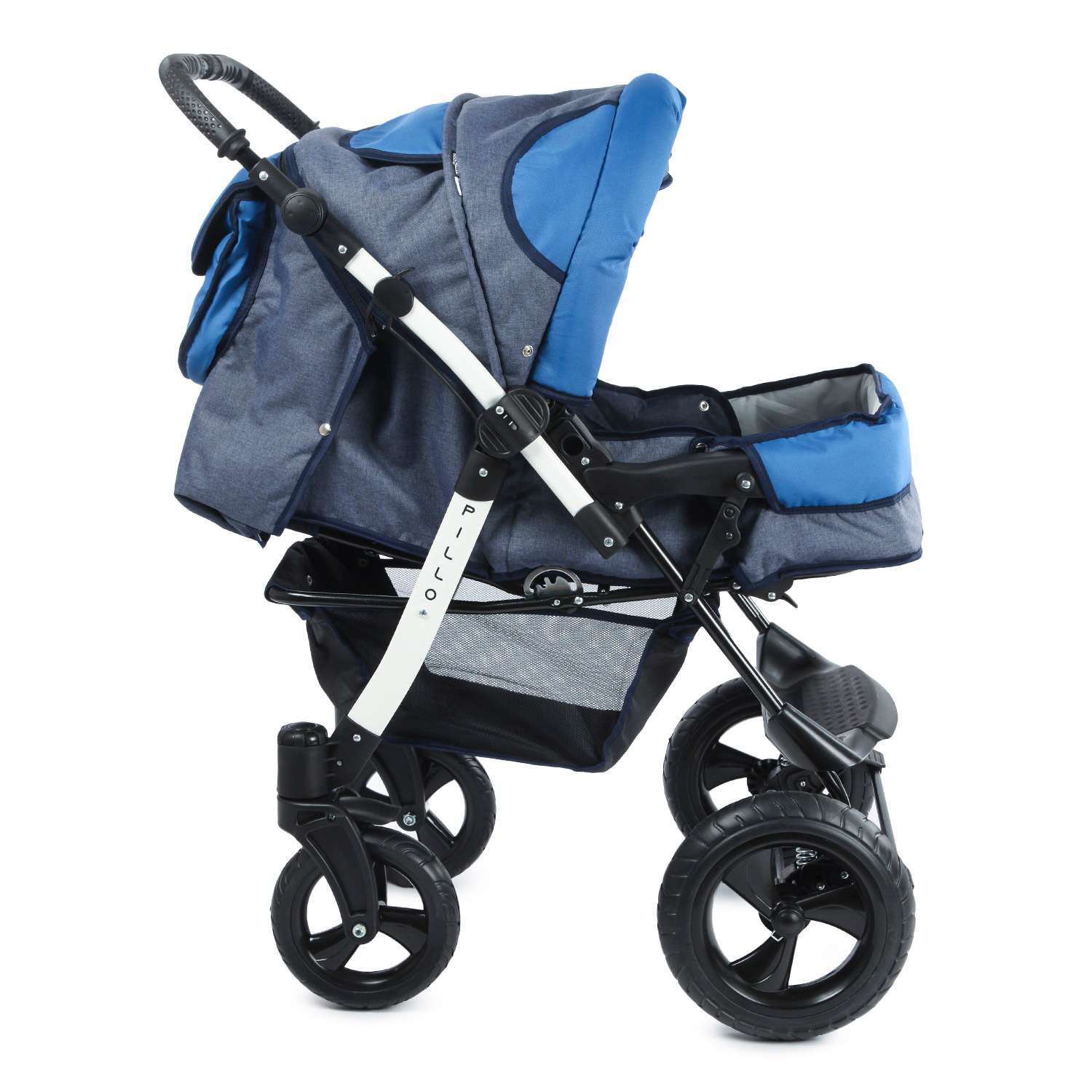 Коляска трансформер Babyton Pillo OX Denim-Blue - фото 3