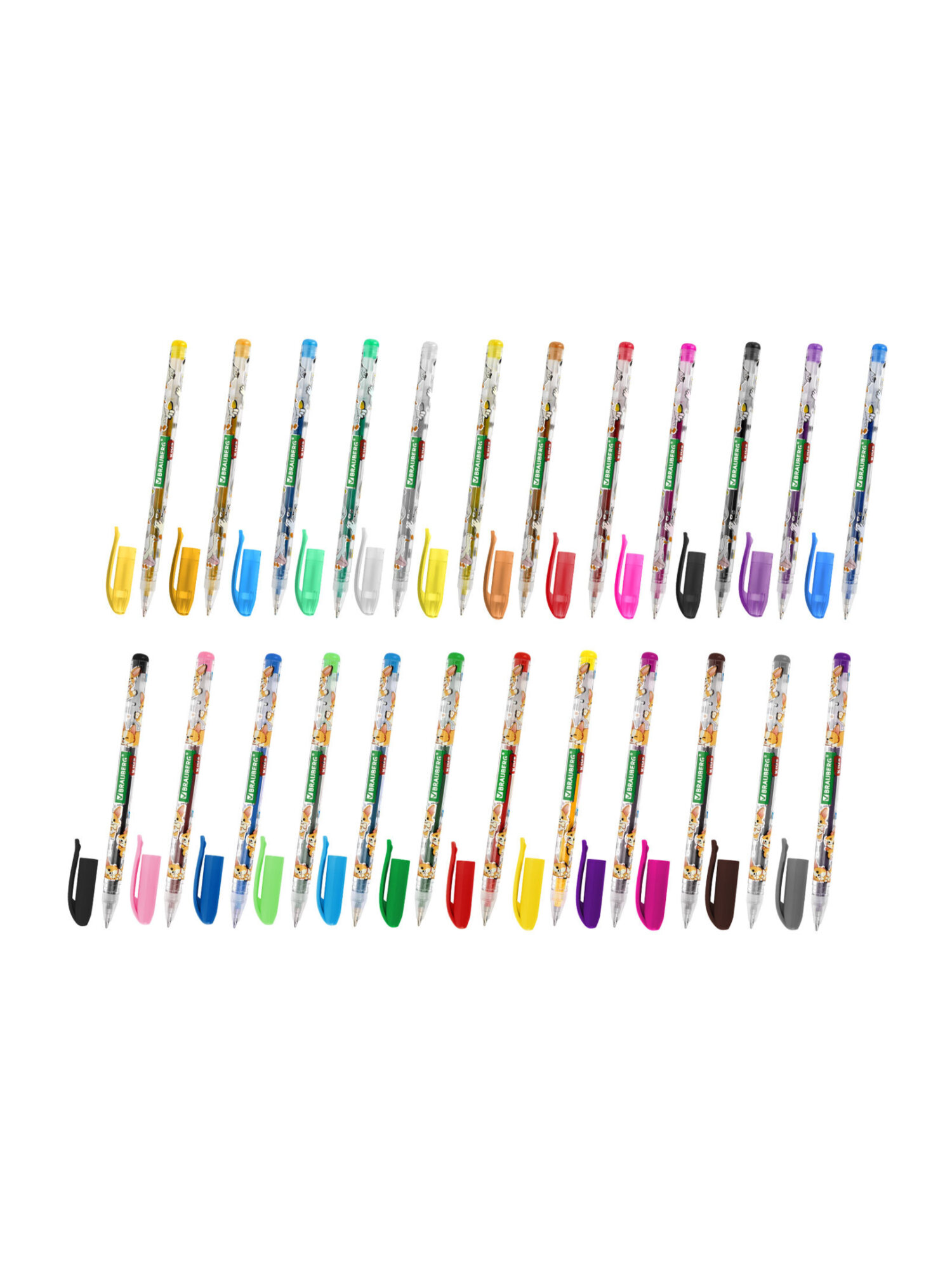 Ручка гелевая Brauberg 24 шт. - фото 9