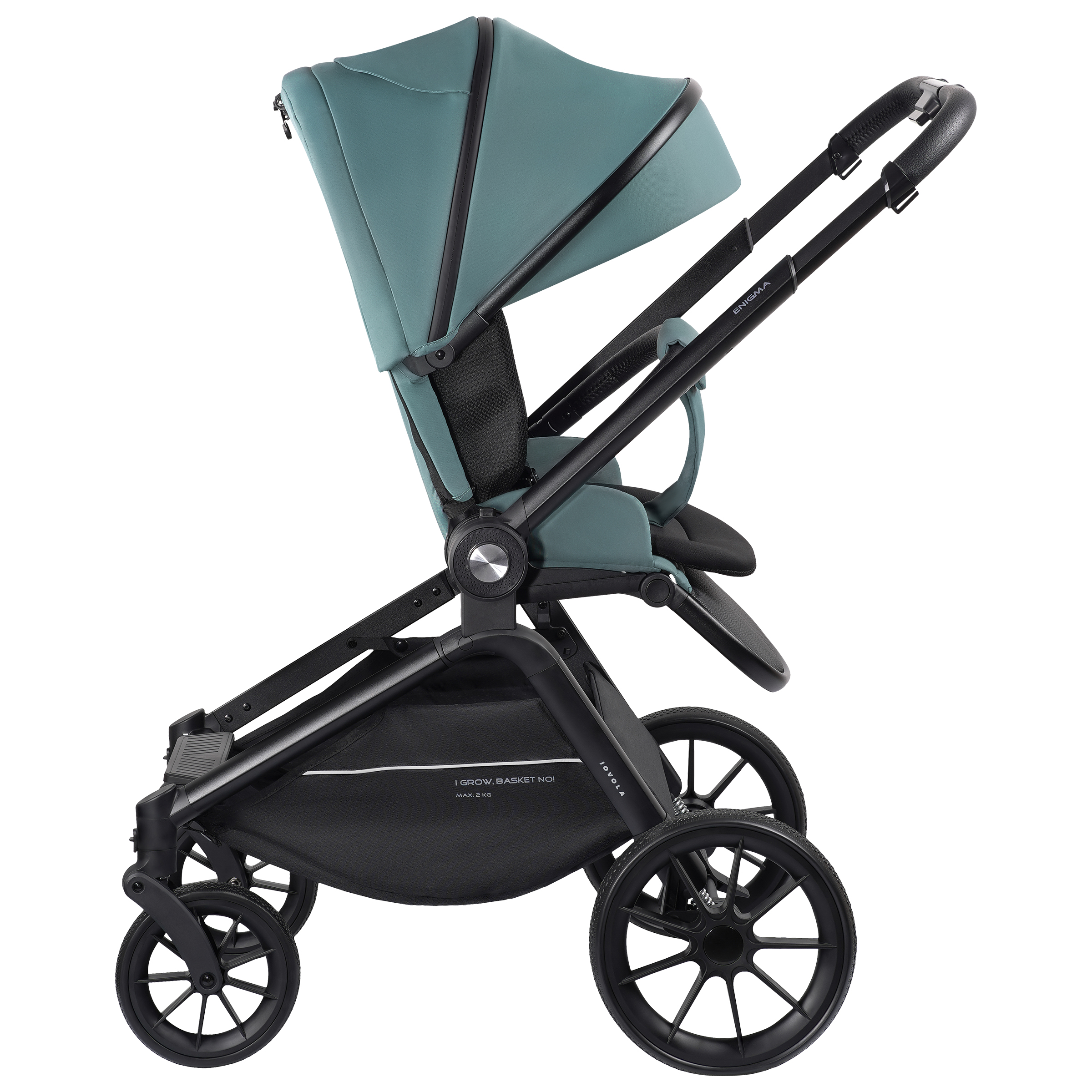 Коляска 2в1 JOVOLA Enigma универсальная зеленый - фото 22