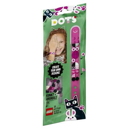 Конструктор LEGO DOTS Браслет Забавные животные блочный