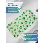 Коврик для ванны VILINA c присосками для животных 43х90 см. фисташковый