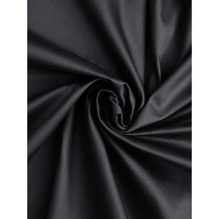 Простыня DeNASTIA сатин 250x240 черный C060056