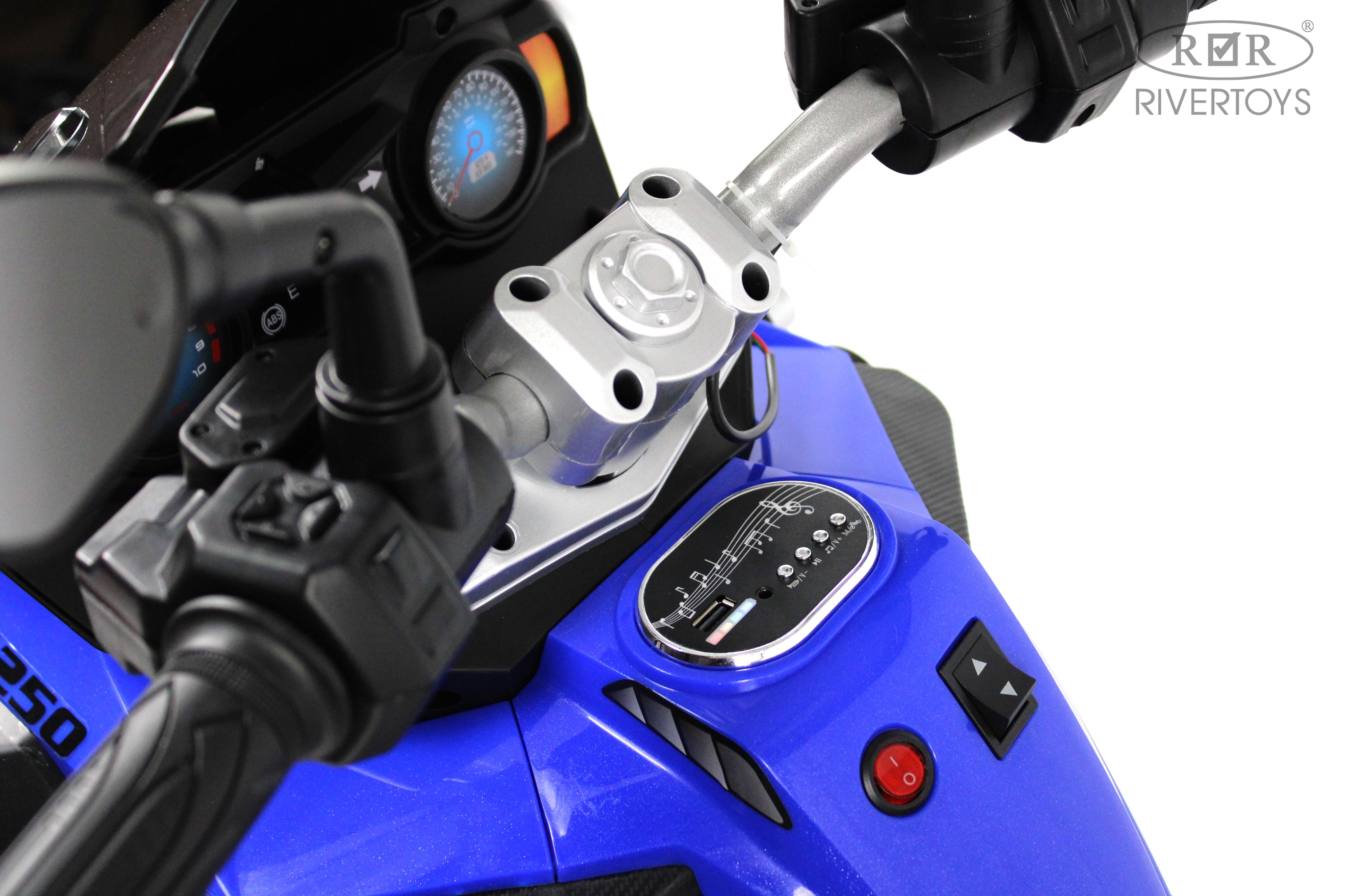 Электромобиль RIVERTOYS М008БХ-BLUE - фото 5