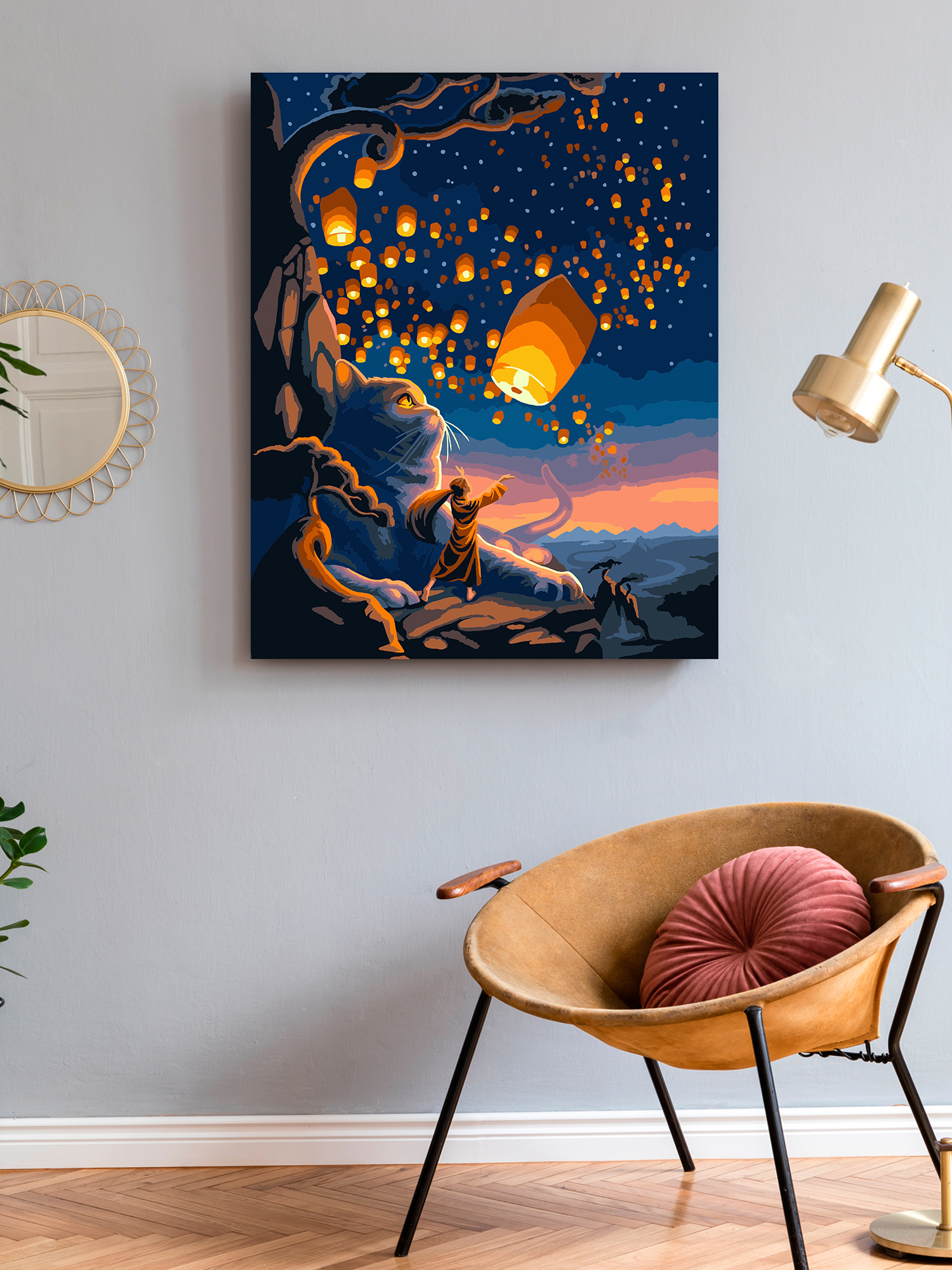 Картина по номерам Art on Canvas Фестиваль небесных фонариков в ассортименте - фото 3