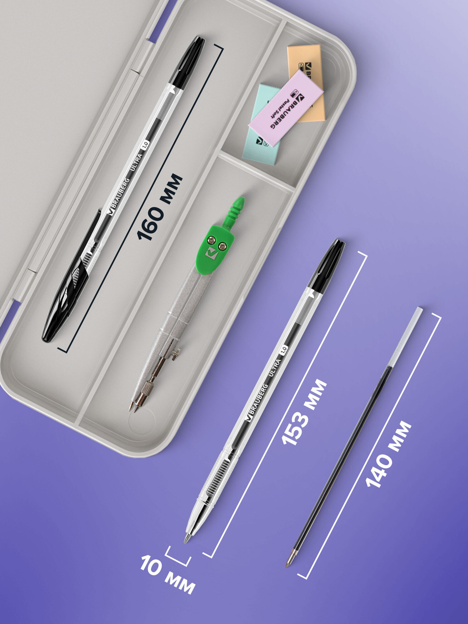 Ручка шариковая Brauberg 50 шт. - фото 4