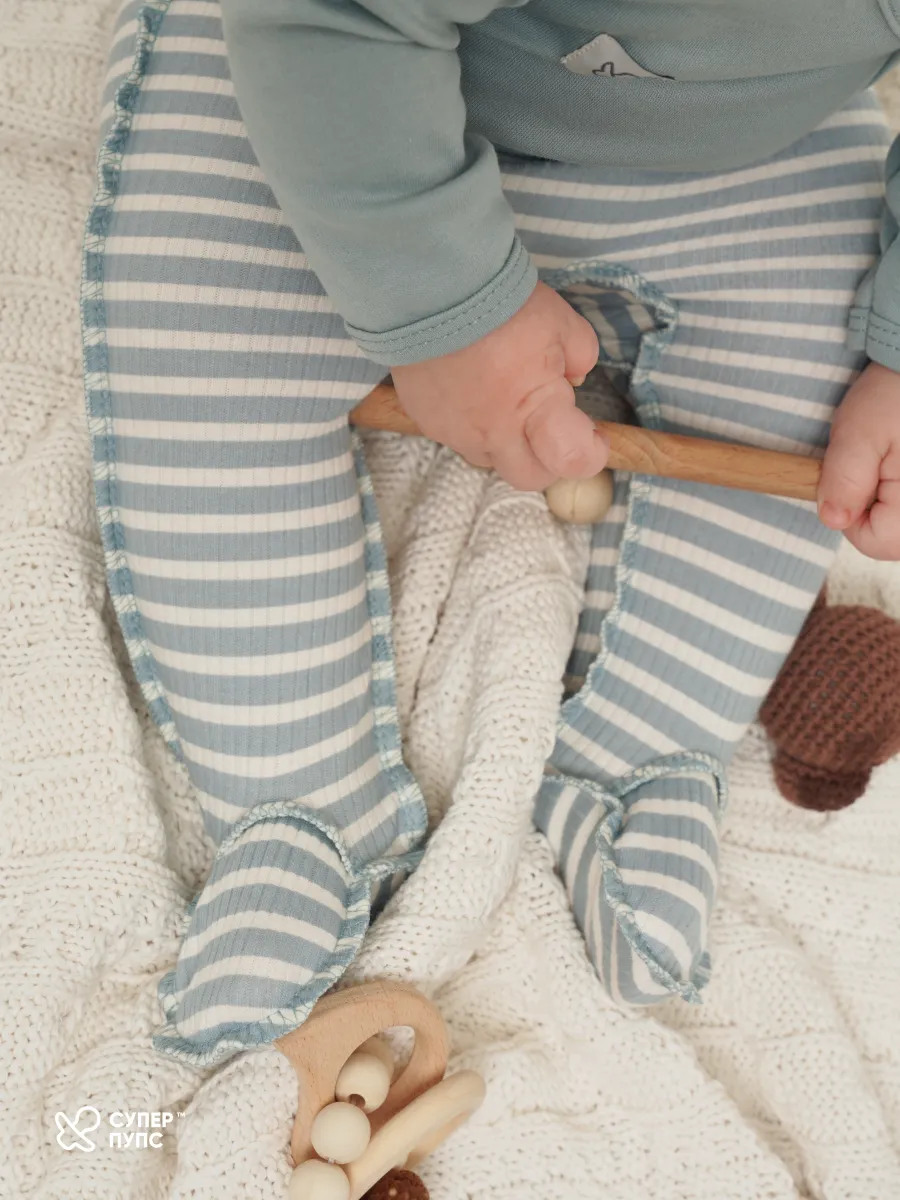 Ползунки 3 шт Супер Пупс нбр/3пр/полз/SK21/полосатыединозавры - фото 13