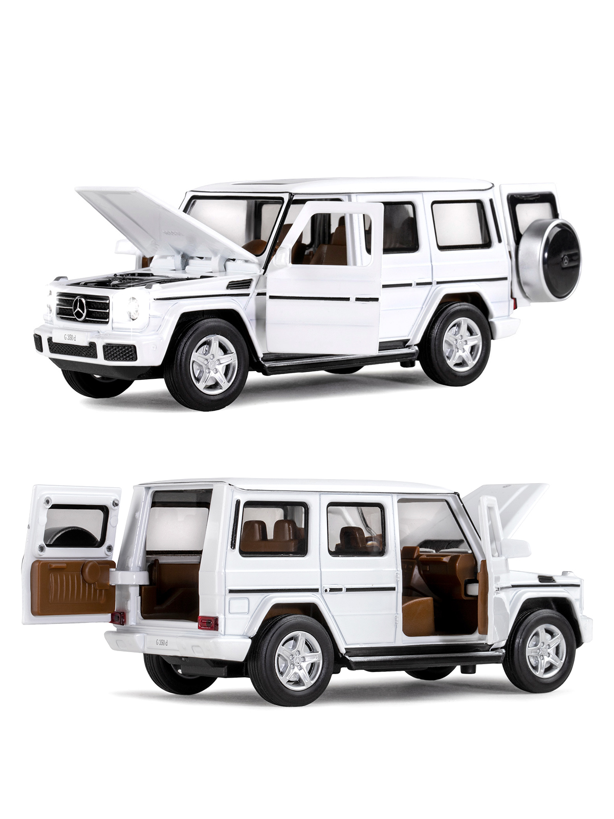 Внедорожник АВТОпанорама Mercedes Benz G350d 1:32 JB1200189 - фото 8