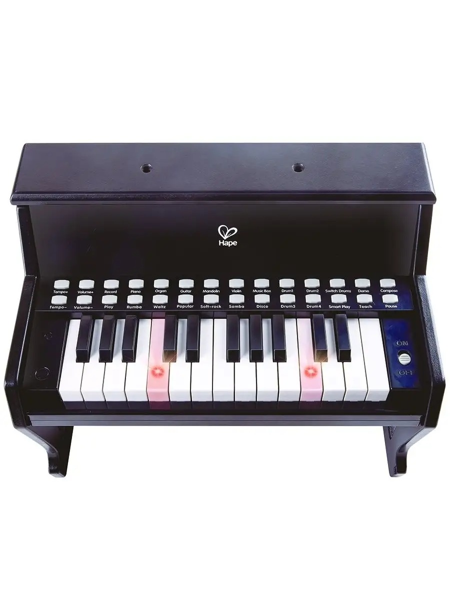 Игрушка музыкальная Hape Пианино черное детское пианино - фото 9
