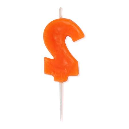 Свеча-цифра 2 Value Шарик 4,5см