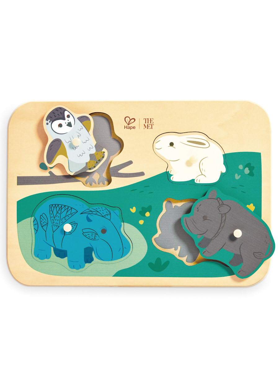 Игрушка Hape пазл развивающий с животными - фото 6
