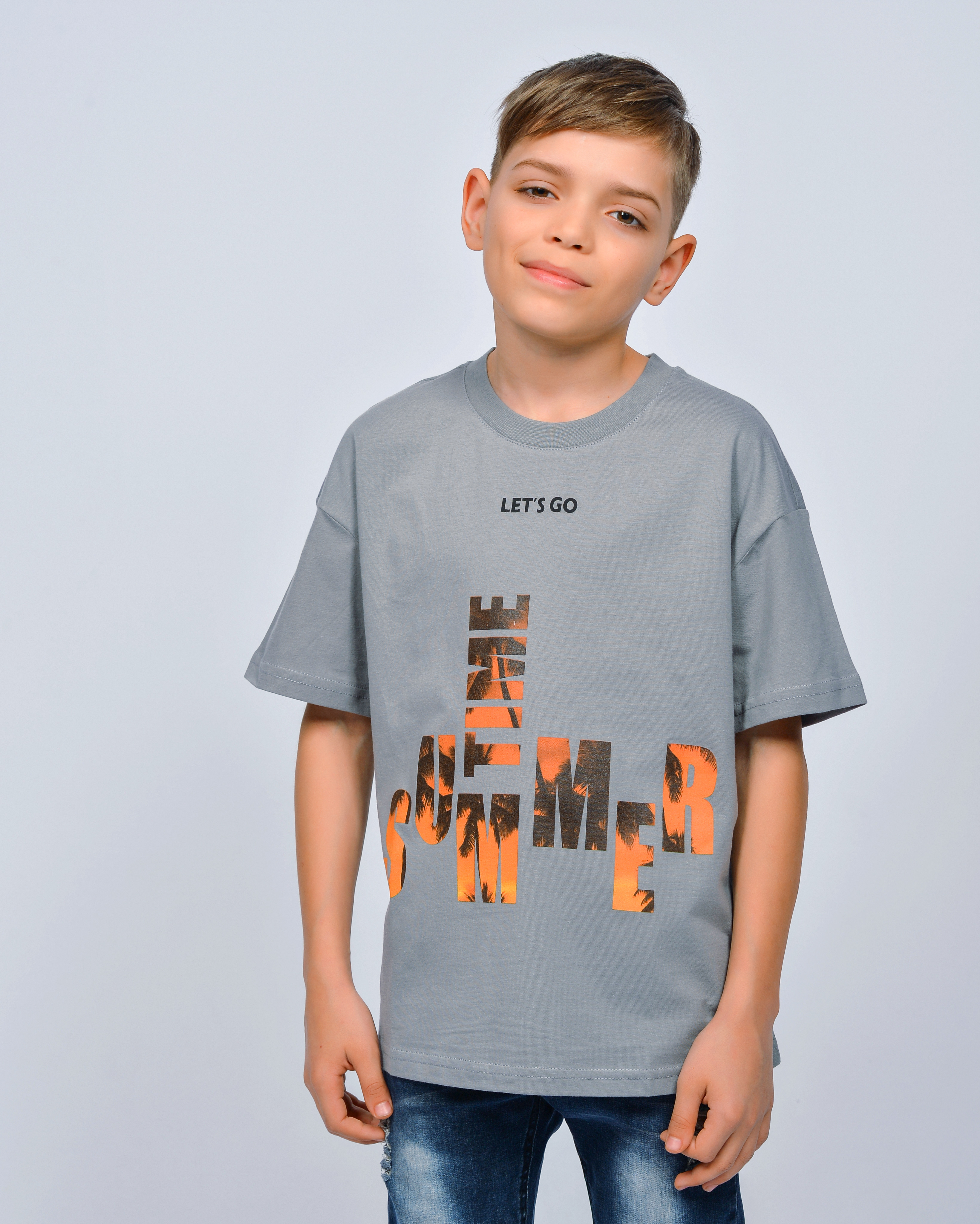 Футболка Lets Go 52357_серый - фото 1