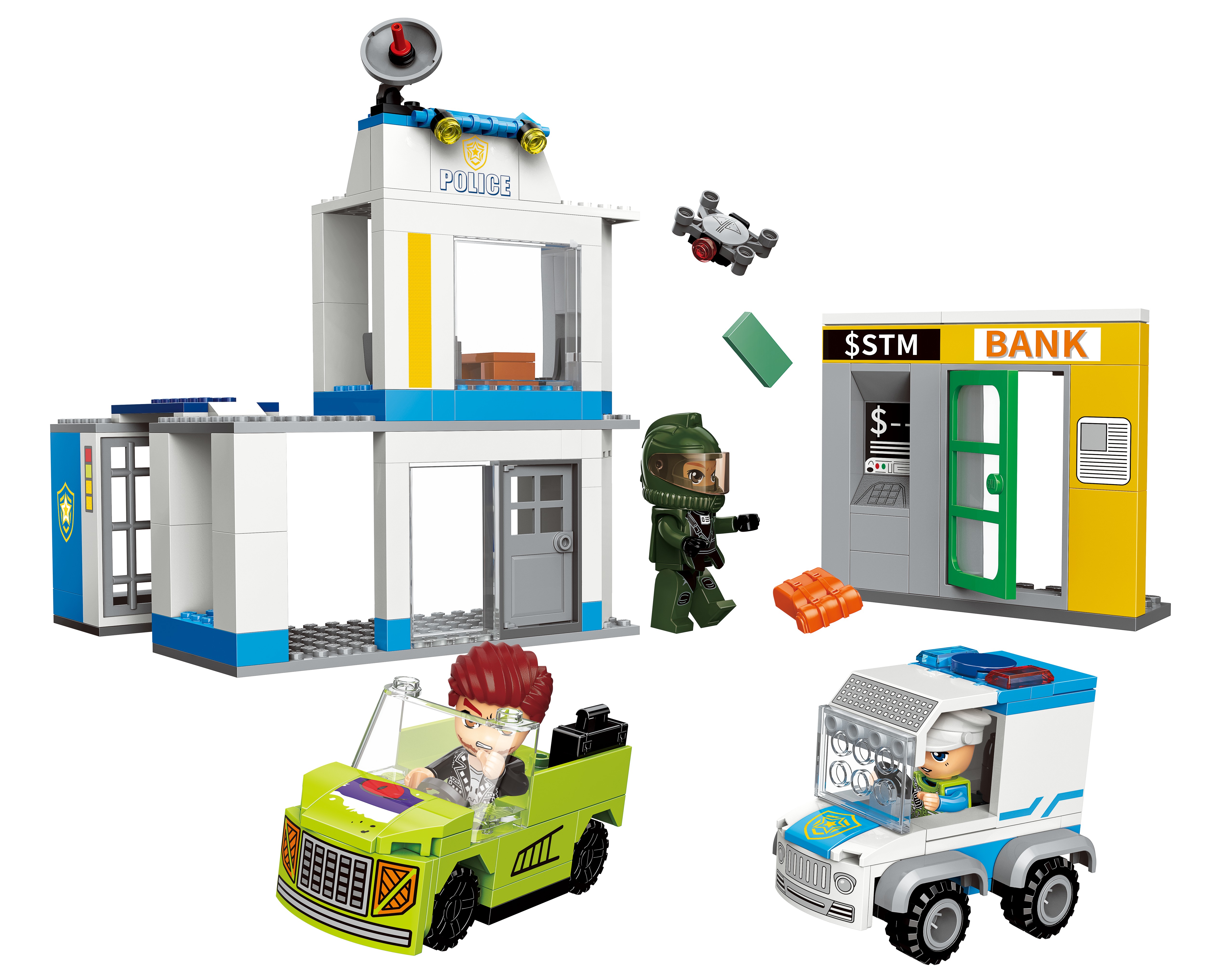 Конструктор QMAN Полиция 232 дет. - фото 4