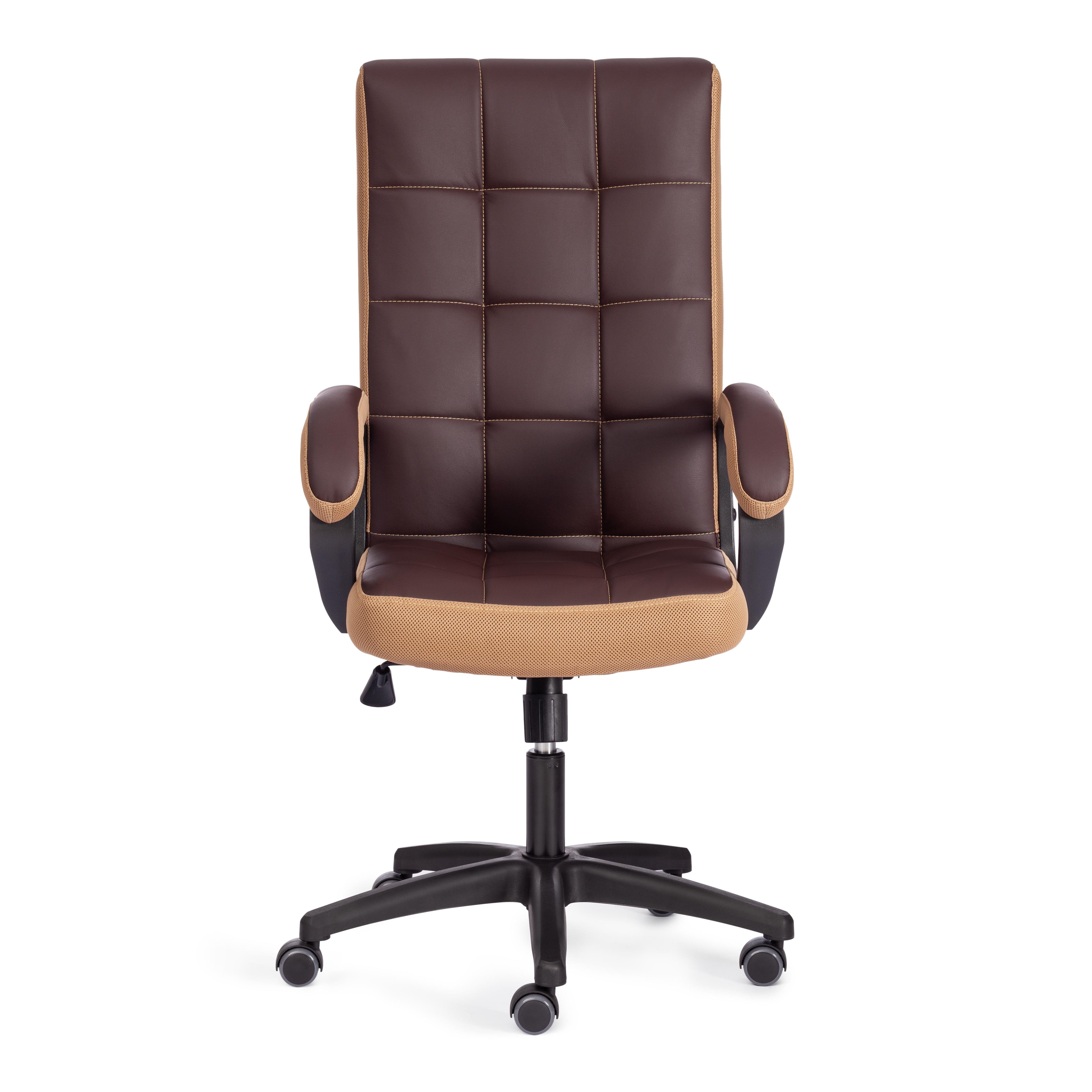 Компьютерное кресло TETCHAIR Тренди коричневый/бронзовый - фото 5
