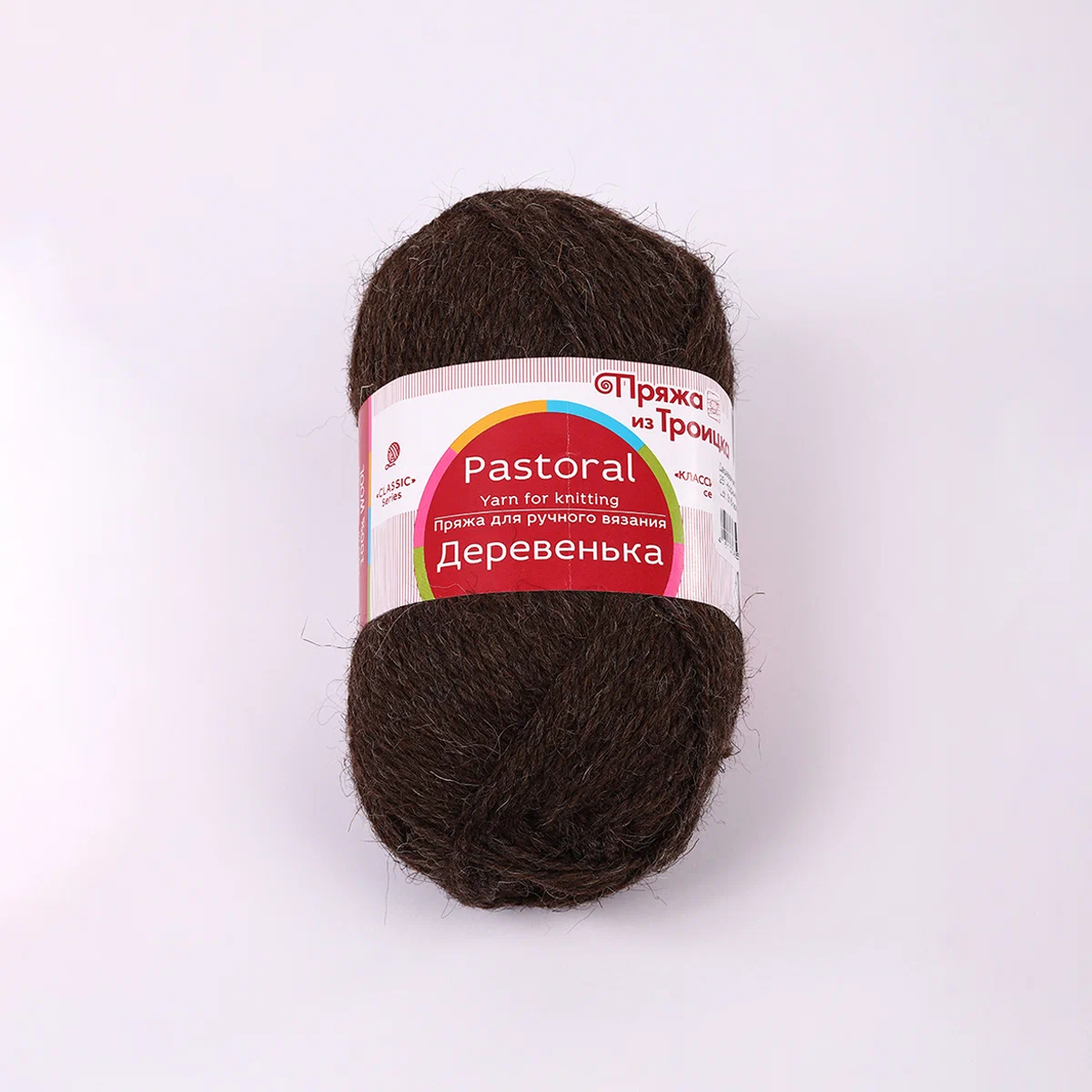Пряжа Пряжа из Троицка Деревенька (100% шерсть) 10х100г/170м цвет коричневый - фото 3