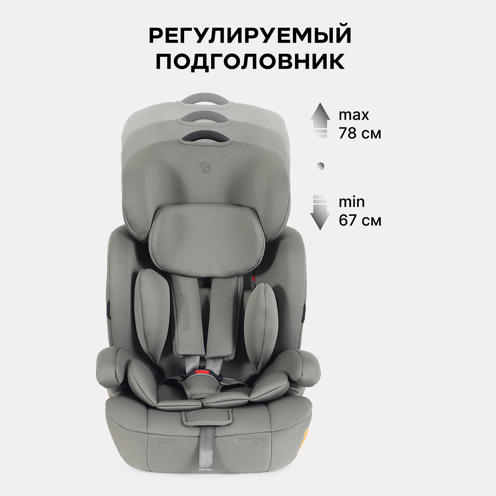 Автокресло Rant Basic Spark next isofix Isofix 1/2/3 (9-36 кг) зеленый - фото 4