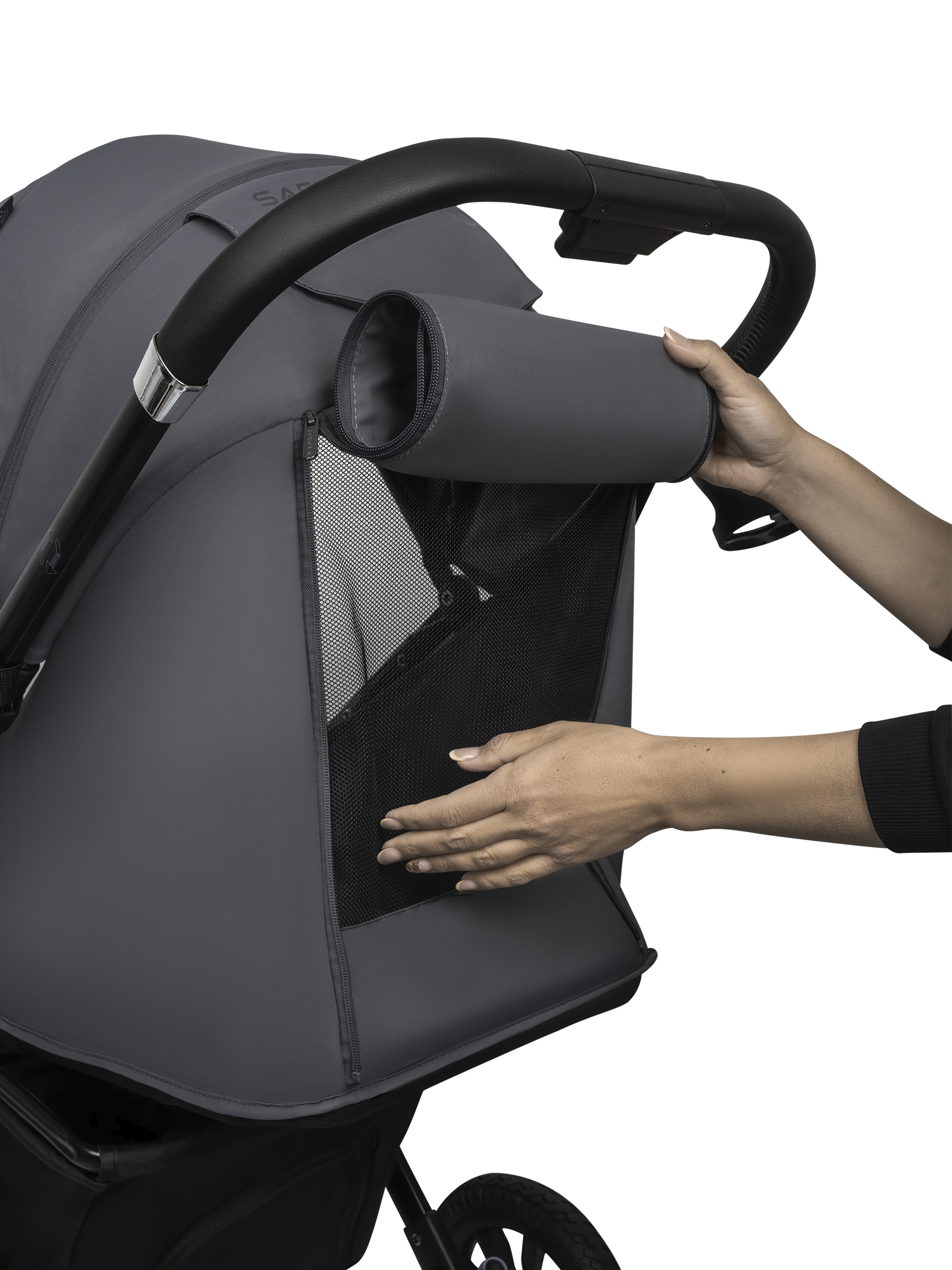 Коляска прогулочная JOVOLA Magma Plus темно-серый - фото 35