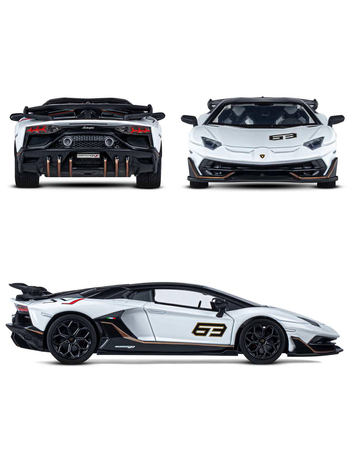 Автомобиль АВТОпанорама Lamborghini Aventador SVJ 1:24 JB1251510 - фото 6
