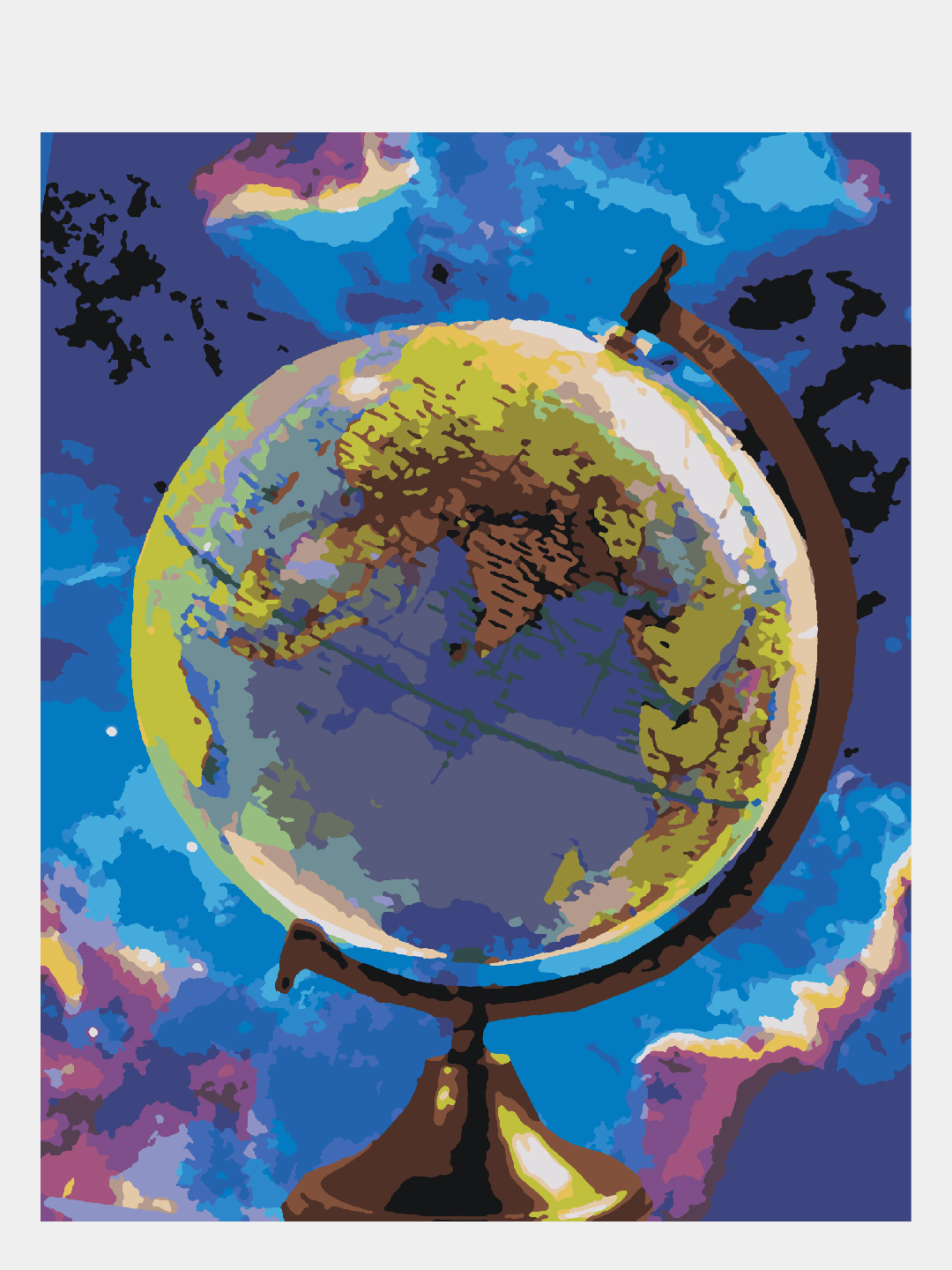 Картина по номерам Selfica Глобус - фото 1