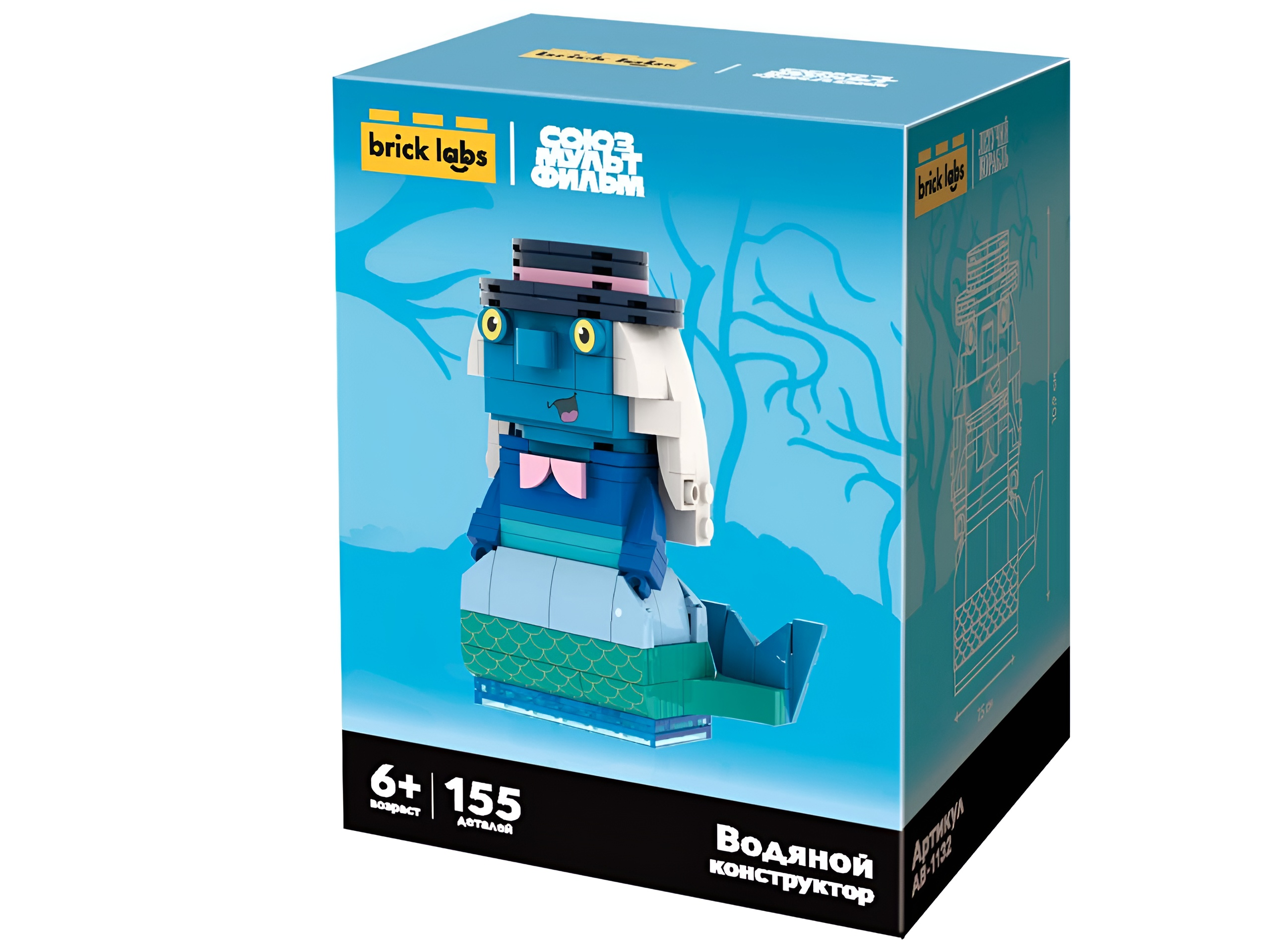 Конструктор brick labs Конструктор Водяной из мини-блоков 155 дет. - фото 5