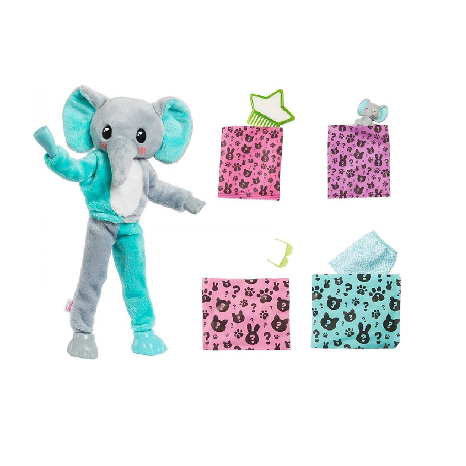 Кукла модельная Barbie Cutie Reveal Слон HKP98 - фото 3