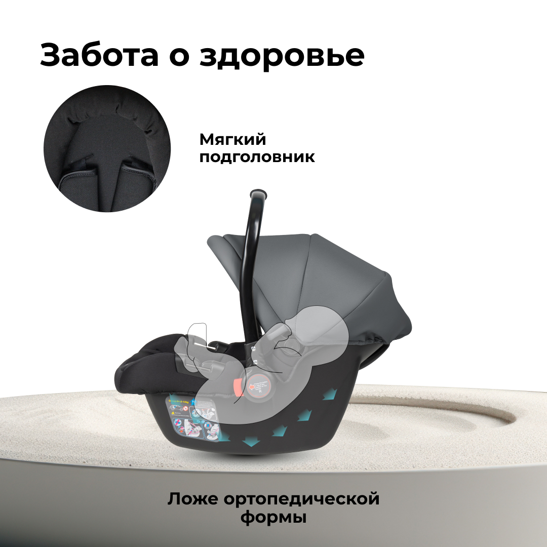 Автокресло Farfello KS-2150/aPU 0 (0 -13 кг) серый - фото 3