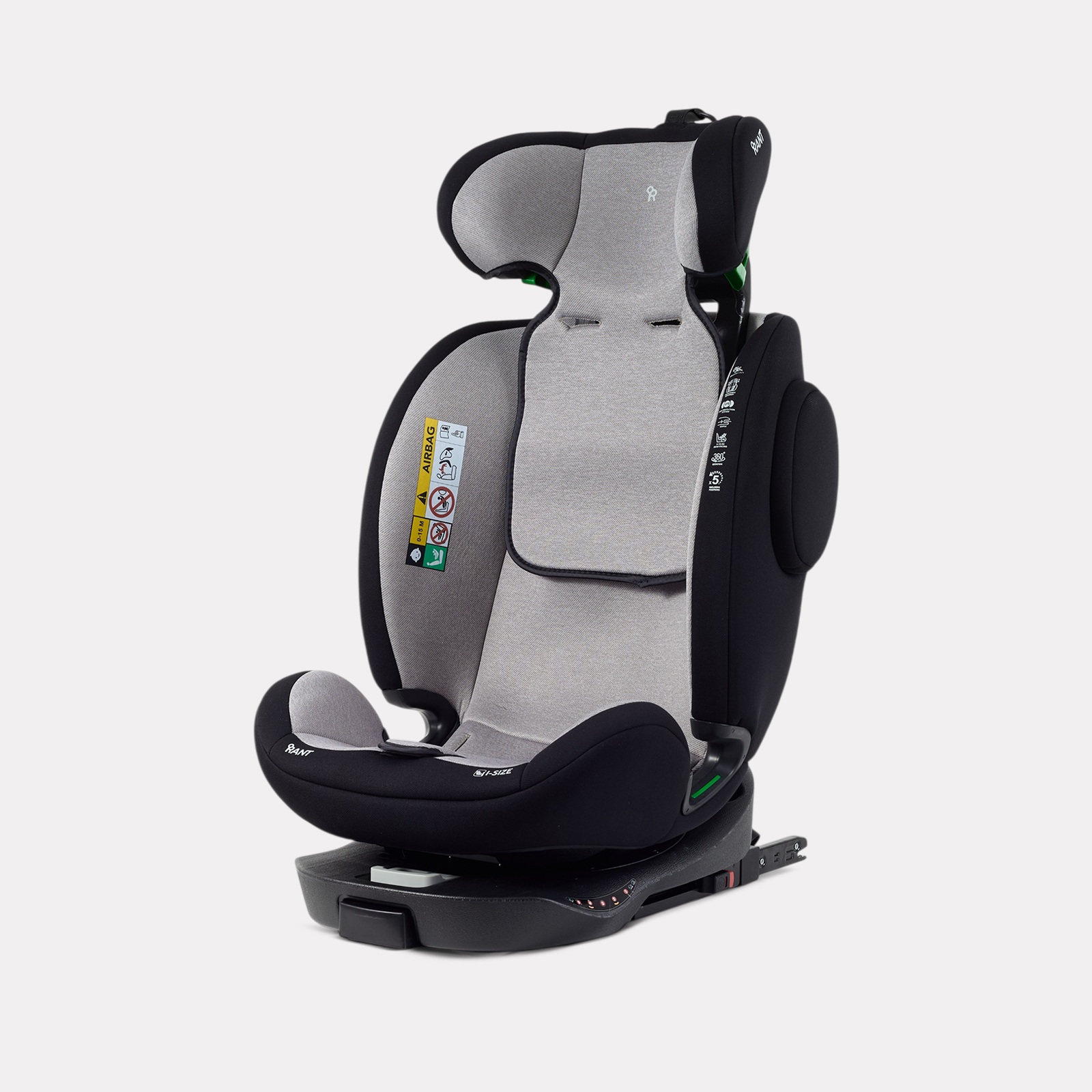 Автокресло Rant Basic Isofix 0+/1/2/3 (0-36 кг) серый - фото 4