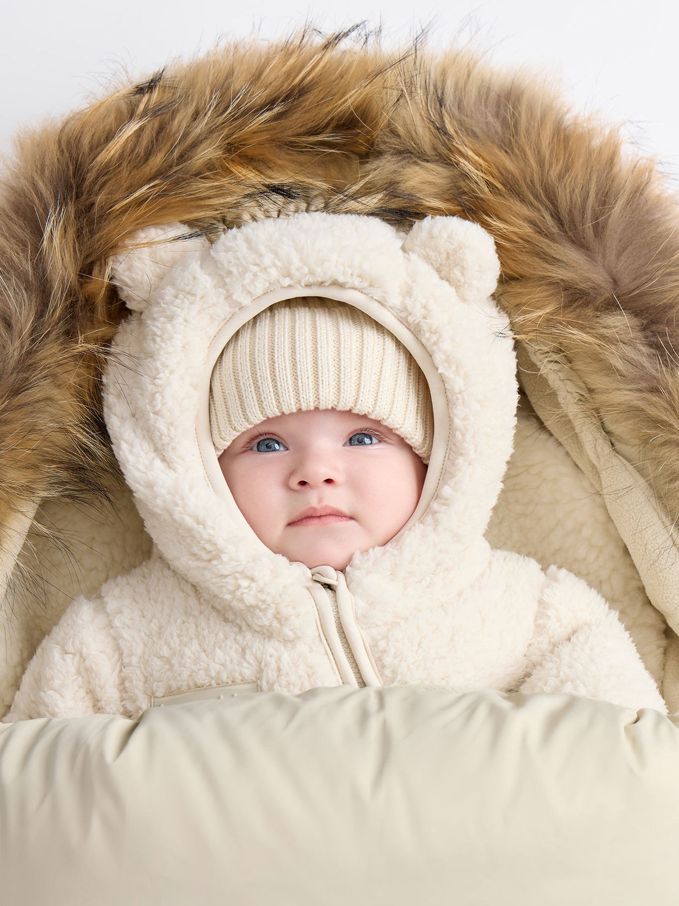 Конверт в коляску Happy Baby белый - фото 2