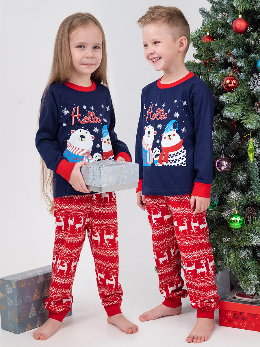 Пижама HappyFox HF00147т.синий - фото 2