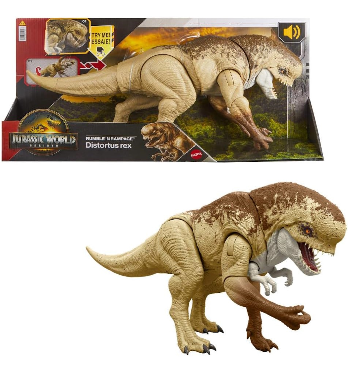 Фигурка Jurassic World Дистортус Рекс - фото 1
