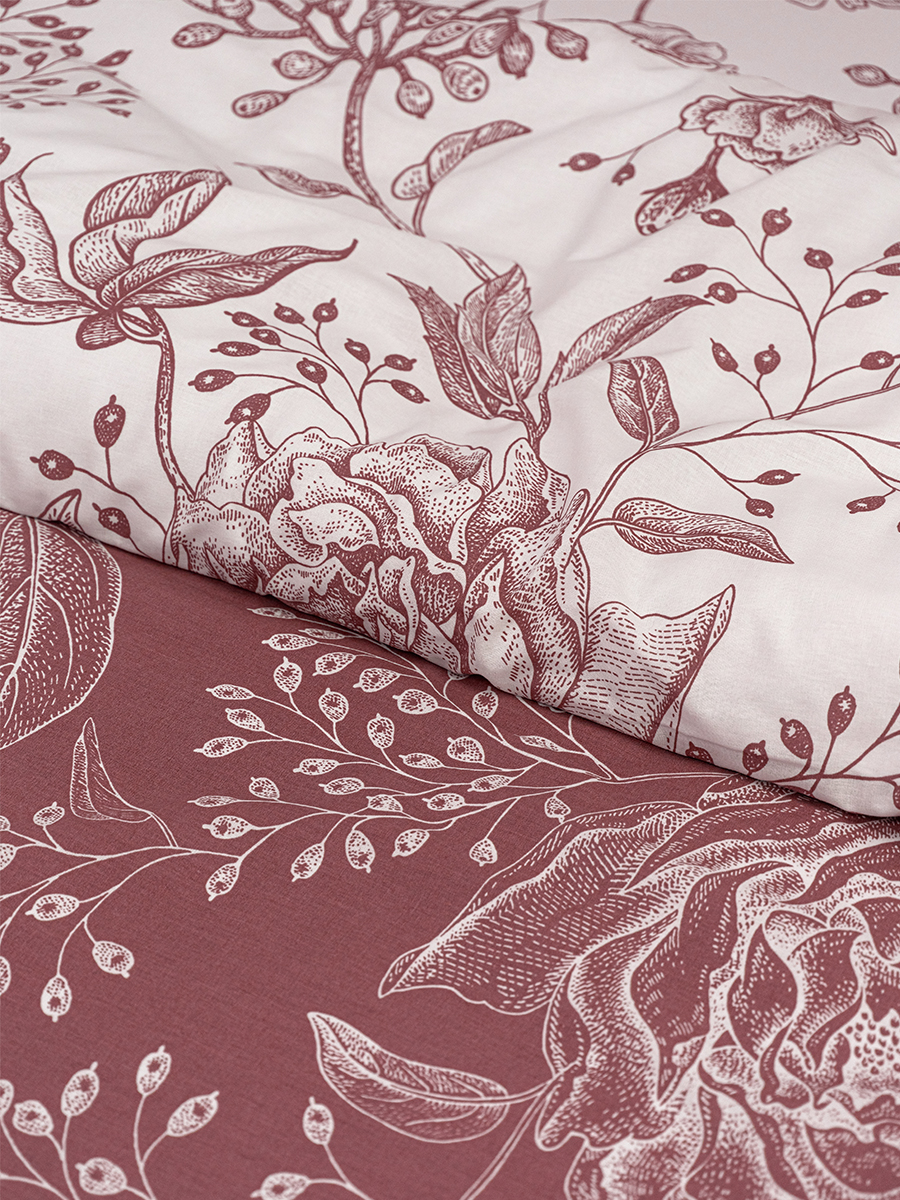 Комплект постельного белья BRAVO поплин Розалинд евро 4 предм. - фото 8