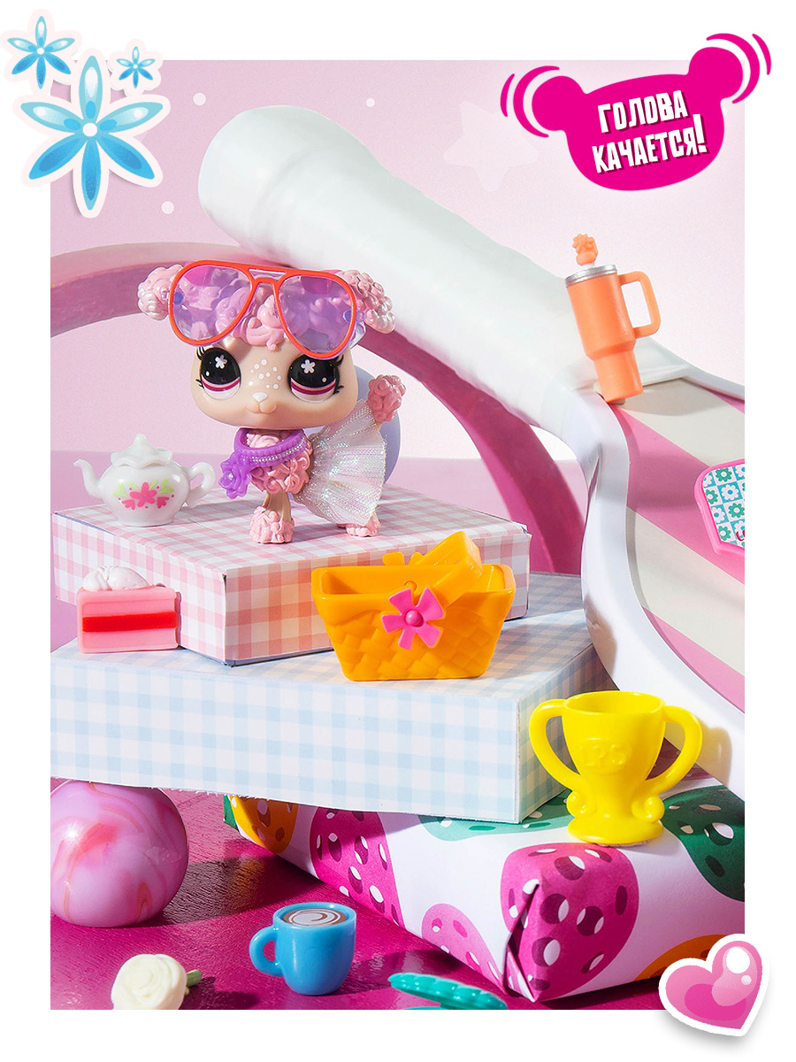 Игровой набор Littlest Pet Shop фигурка с аксессуарами, Пудель - фото 2