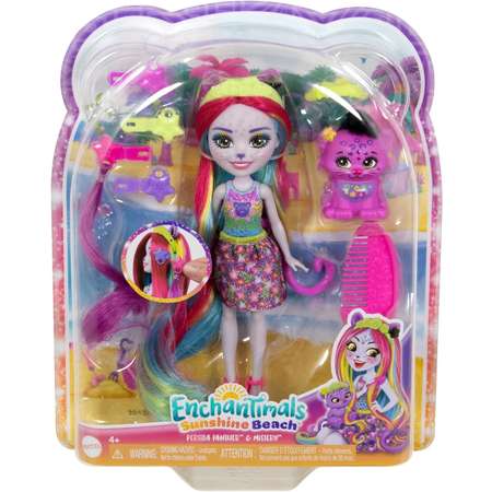 Кукла мини Enchantimals пантера Персида с питомцем