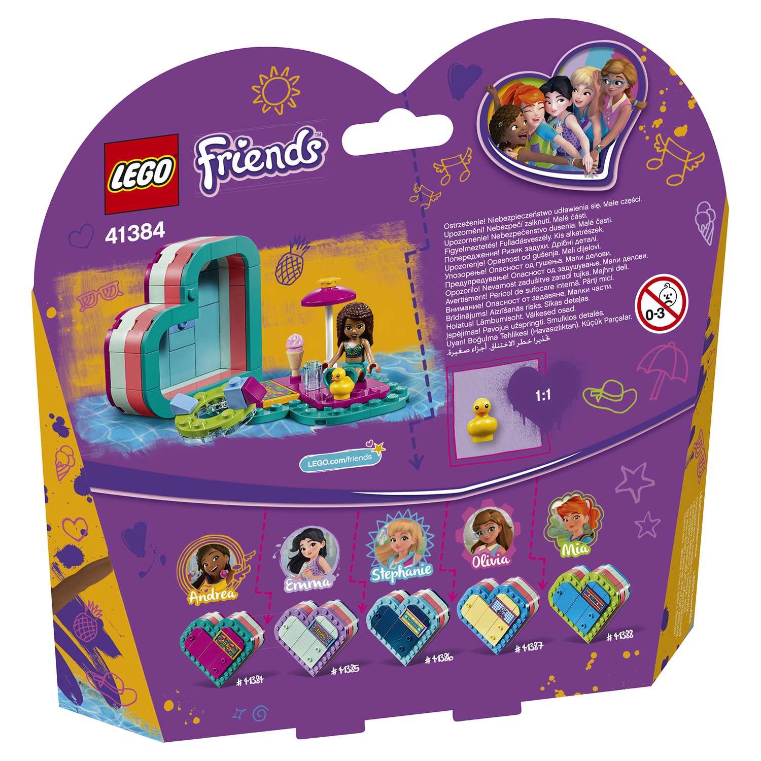 Конструктор LEGO Friends Летняя шкатулка Андреа блочный - фото 3