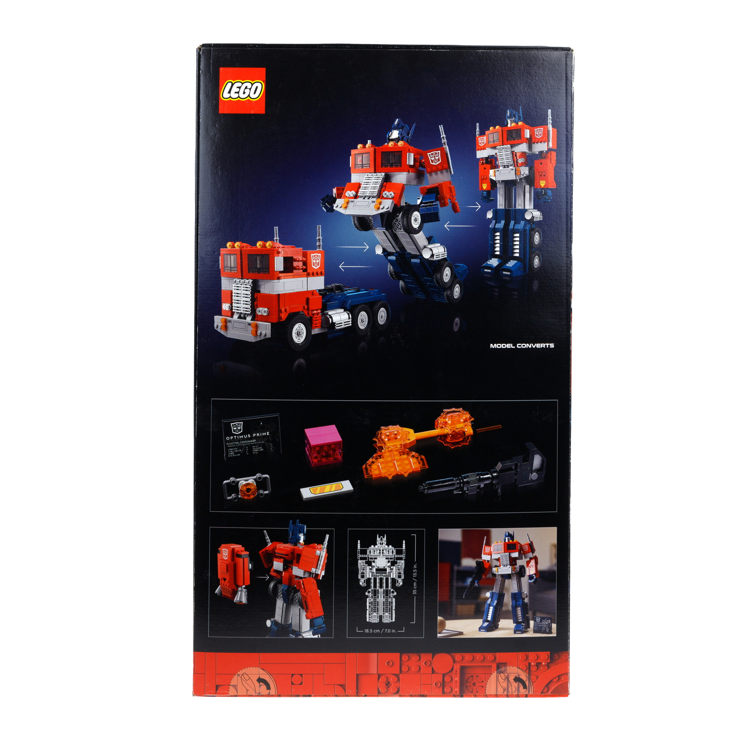 Конструктор LEGO Icons Optimus Prime Autobots 1508 дет. - фото 4