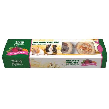 Лакомство для грызунов Triol 70г Standard лесные роллы с овощами 4шт
