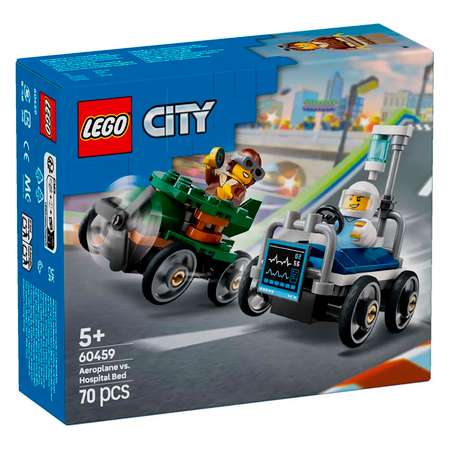 Конструктор LEGO City Самолет vs Больничная кровать блочный