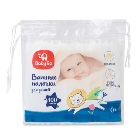 Ватные палочки BabyGo 100 шт.