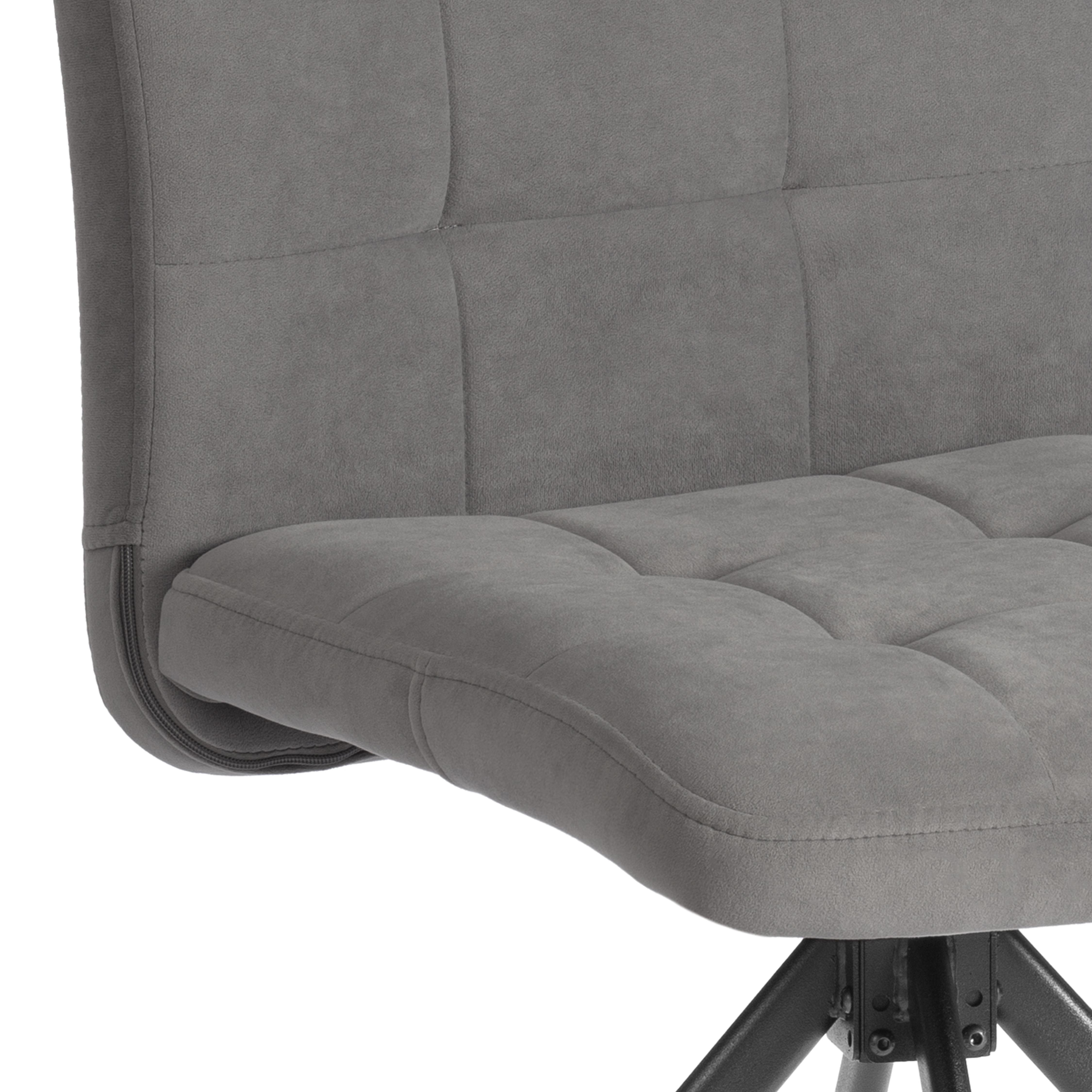 Стул TETCHAIR велюр серый - фото 16