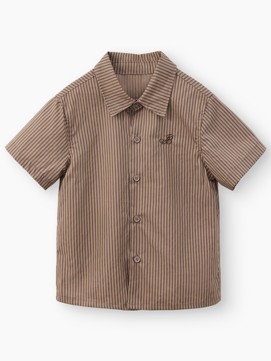 Рубашка Happy Baby 88711-1_chocolate strip - фото 1